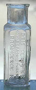 otis clapp homeopathic pharmacy bottle